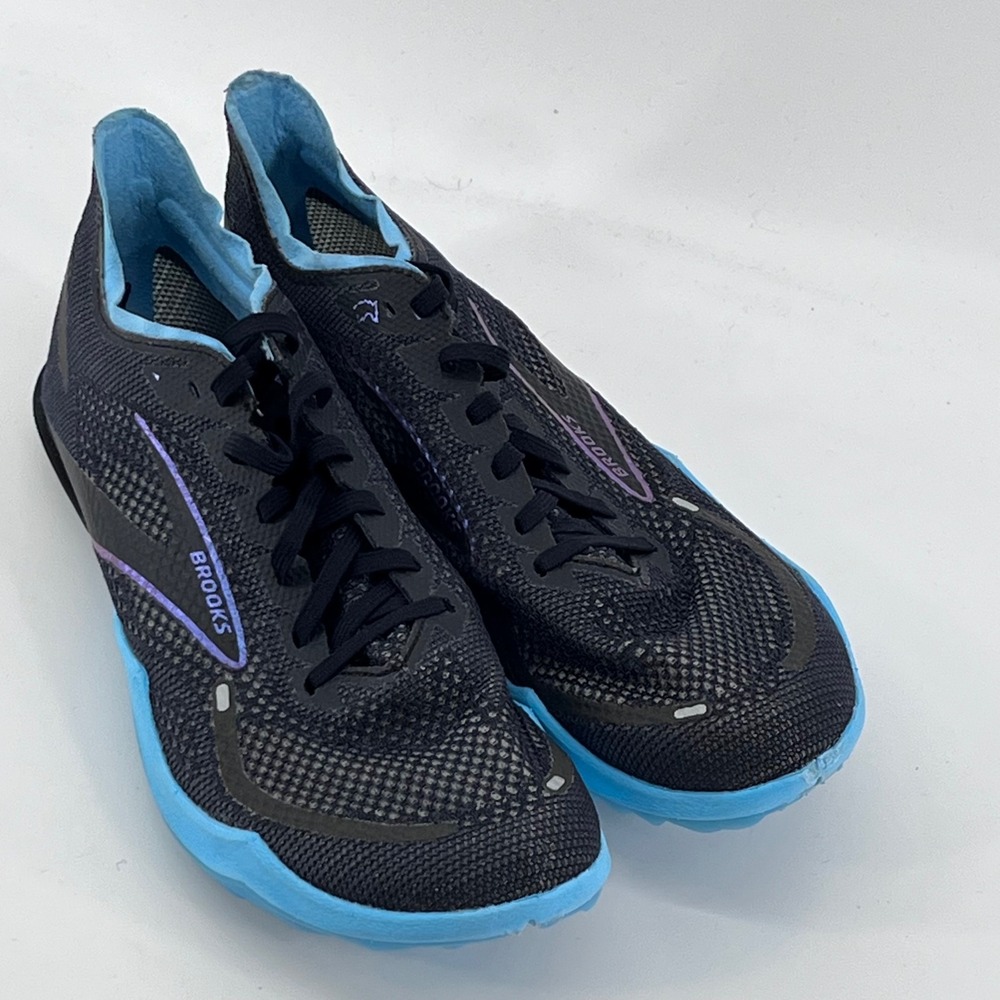 Brooks Hyperion MD Track Spikes Mens 11 Black Blue Middle Distance Racing Shoes